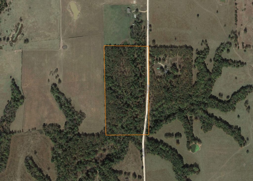 20 +/- Acre Delaware County Building and Recreational Tract: Aerial View