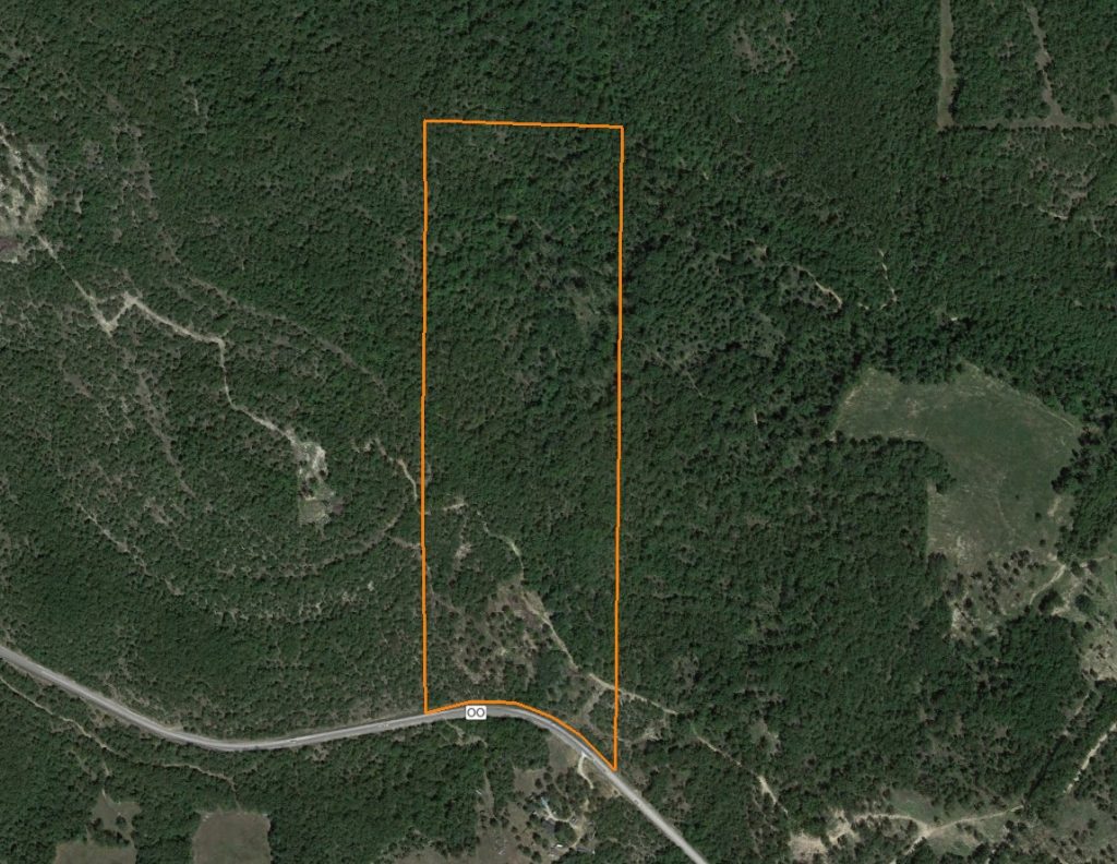Timber Tract Near Bull Shoals Lake: Aerial View