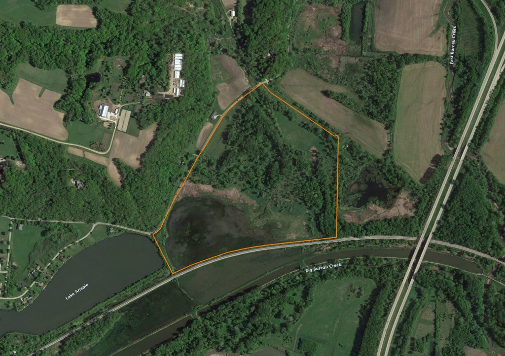Turn-Key Bureau County Recreation Farm: Aerial View