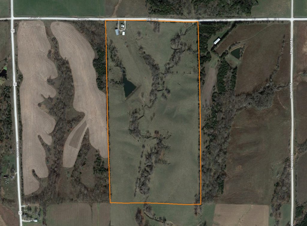 Hunting, Farming, and Cattle Opportunities Just Outside of Osceola, Iowa: Aerial View