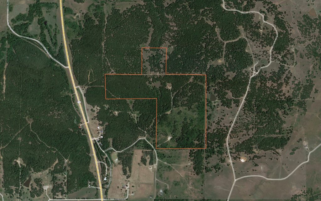 Convenient Hunting Tract Near Pawhuska: Aerial View
