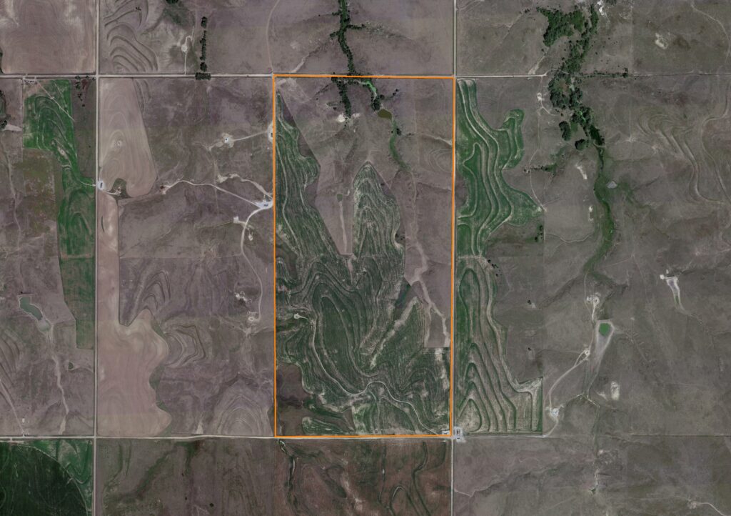 Quality Cropland and Grassland Combo in Graham County: Aerial View