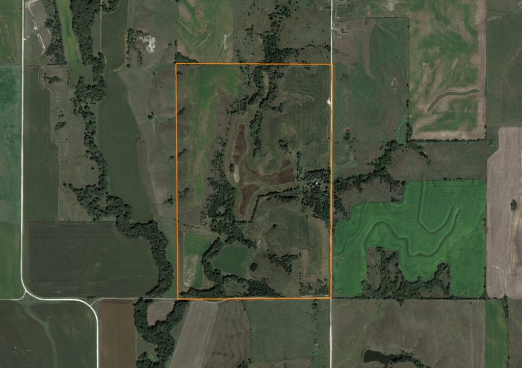 Jewell County Turn-Key Recreational Farm: Aerial View