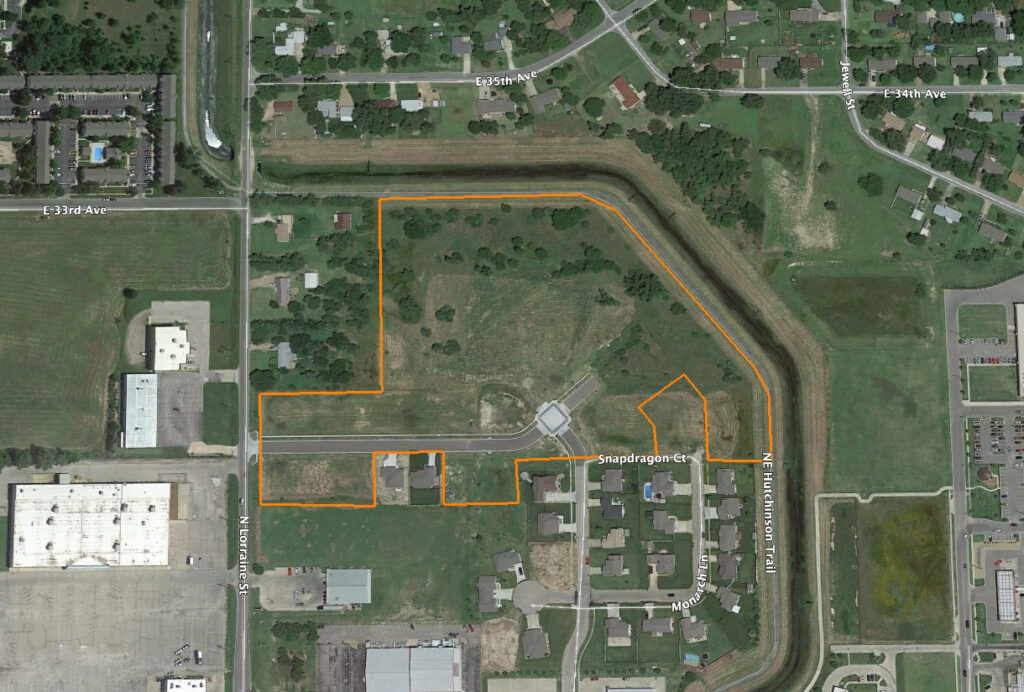 Residential Development Opportunity in Hutchinson Kansas: Aerial View