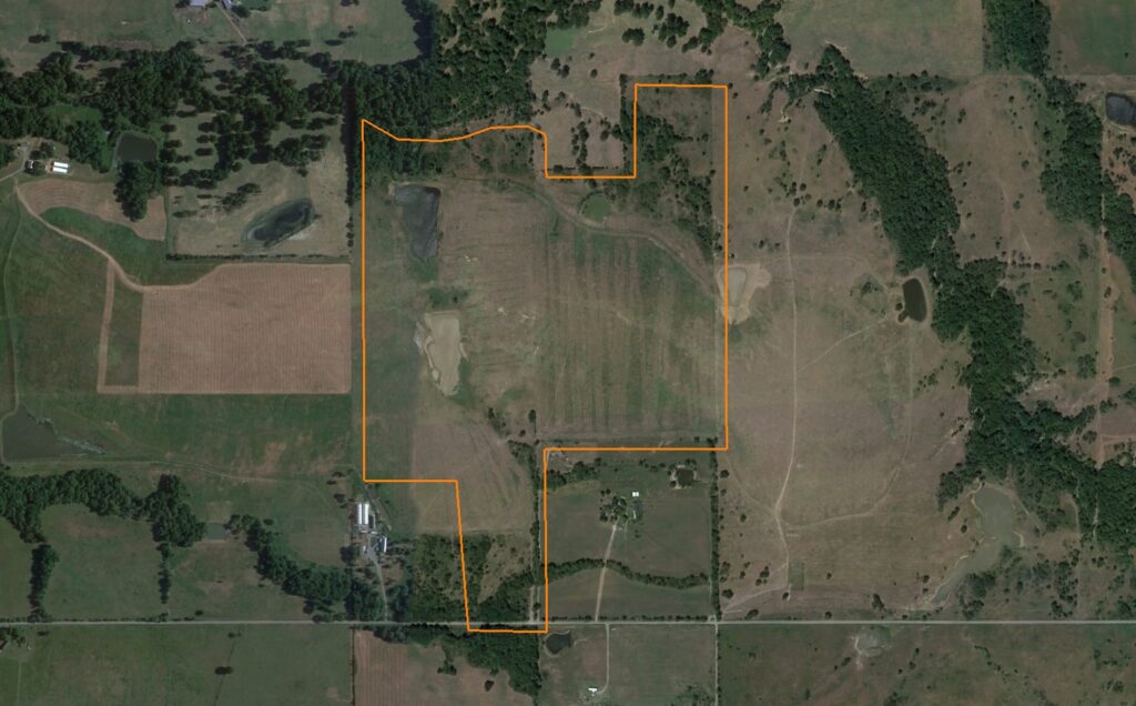 160 +/- Acre Craig County Ranch: Aerial View