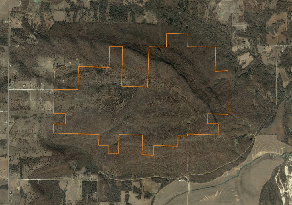 Recreational Paradise of Burn Mountain Ranch Overlooking Canadian River Bottoms: Aerial View
