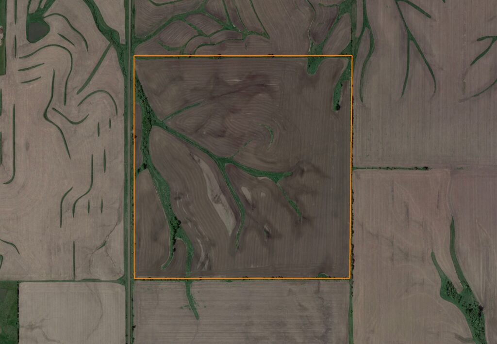 High-Quality Adams County, Iowa Farmland: Aerial View