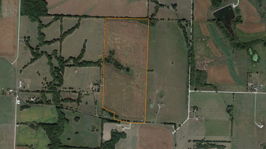 Highly Tillable Investment Farm With Many Improvements: Aerial View