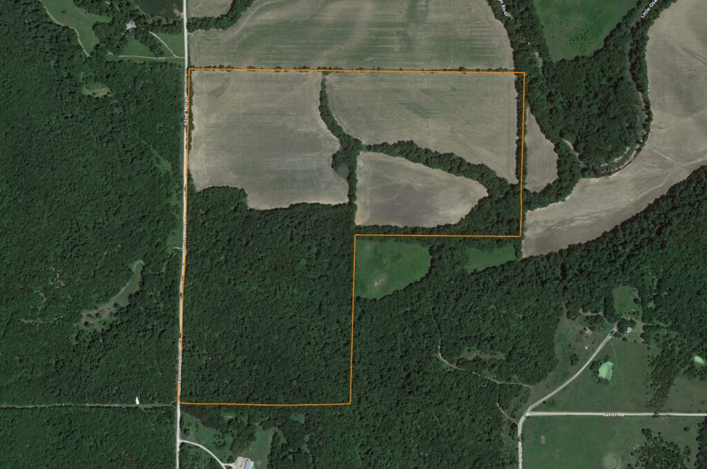 Incredible Kansas Hunting Farm with Class I Soils: Aerial View