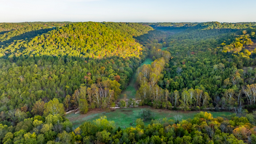 Turn-Key 160 Acres with Hurricane Creek, Timbered Ridges, and Pastureland