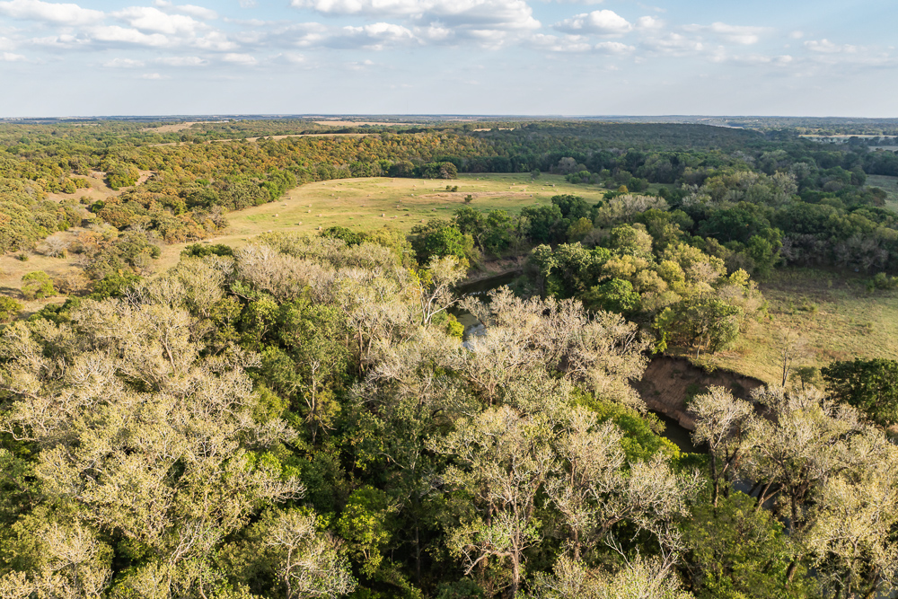 327 +/- Acres with Bird Creek Frontage in Osage County