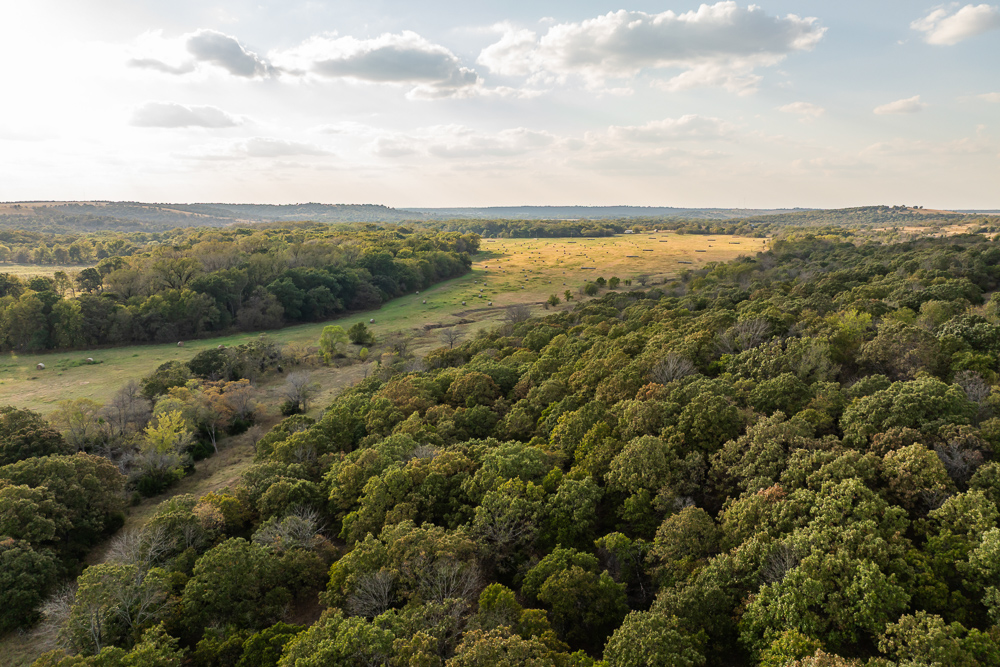 327 +/- Acres with Bird Creek Frontage in Osage County