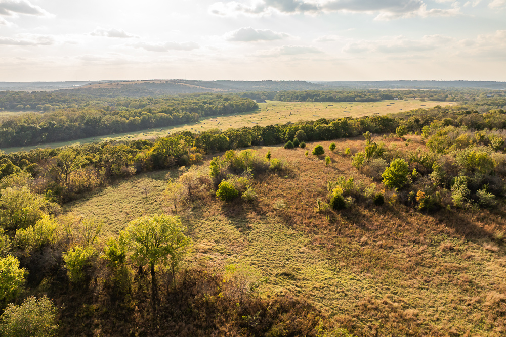 327 +/- Acres with Bird Creek Frontage in Osage County