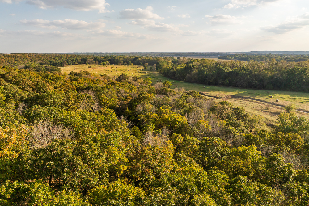 327 +/- Acres with Bird Creek Frontage in Osage County