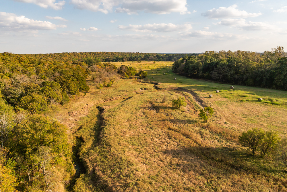 327 +/- Acres with Bird Creek Frontage in Osage County