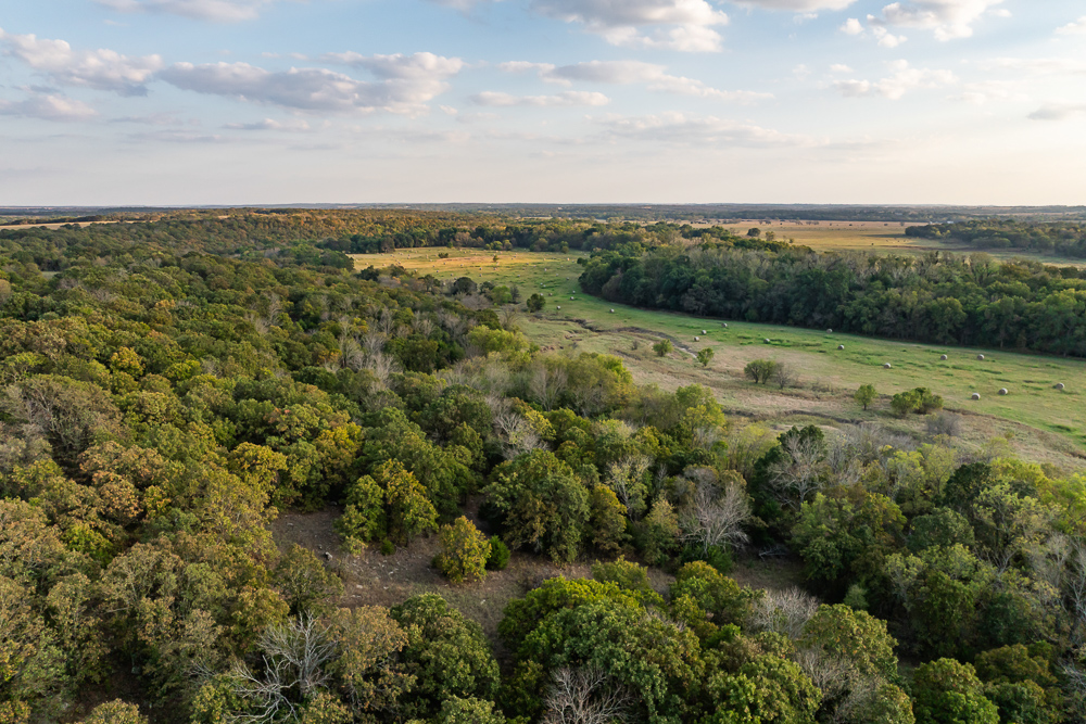 327 +/- Acres with Bird Creek Frontage in Osage County