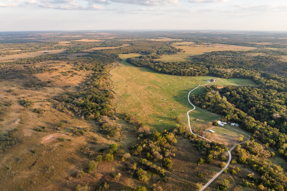 327 +/- Acres with Bird Creek Frontage in Osage County