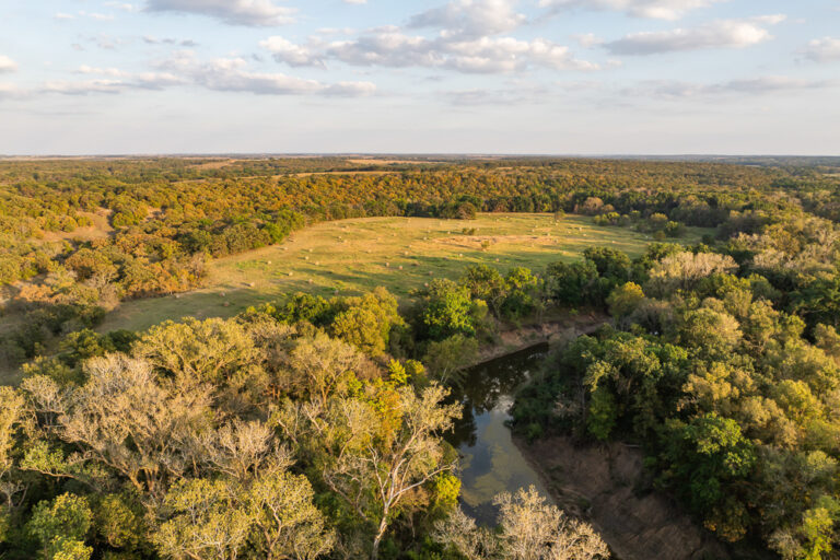 327 +/- Acres with Bird Creek Frontage in Osage County