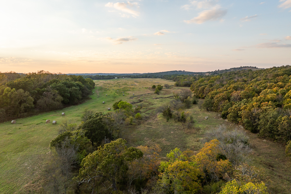 327 +/- Acres with Bird Creek Frontage in Osage County