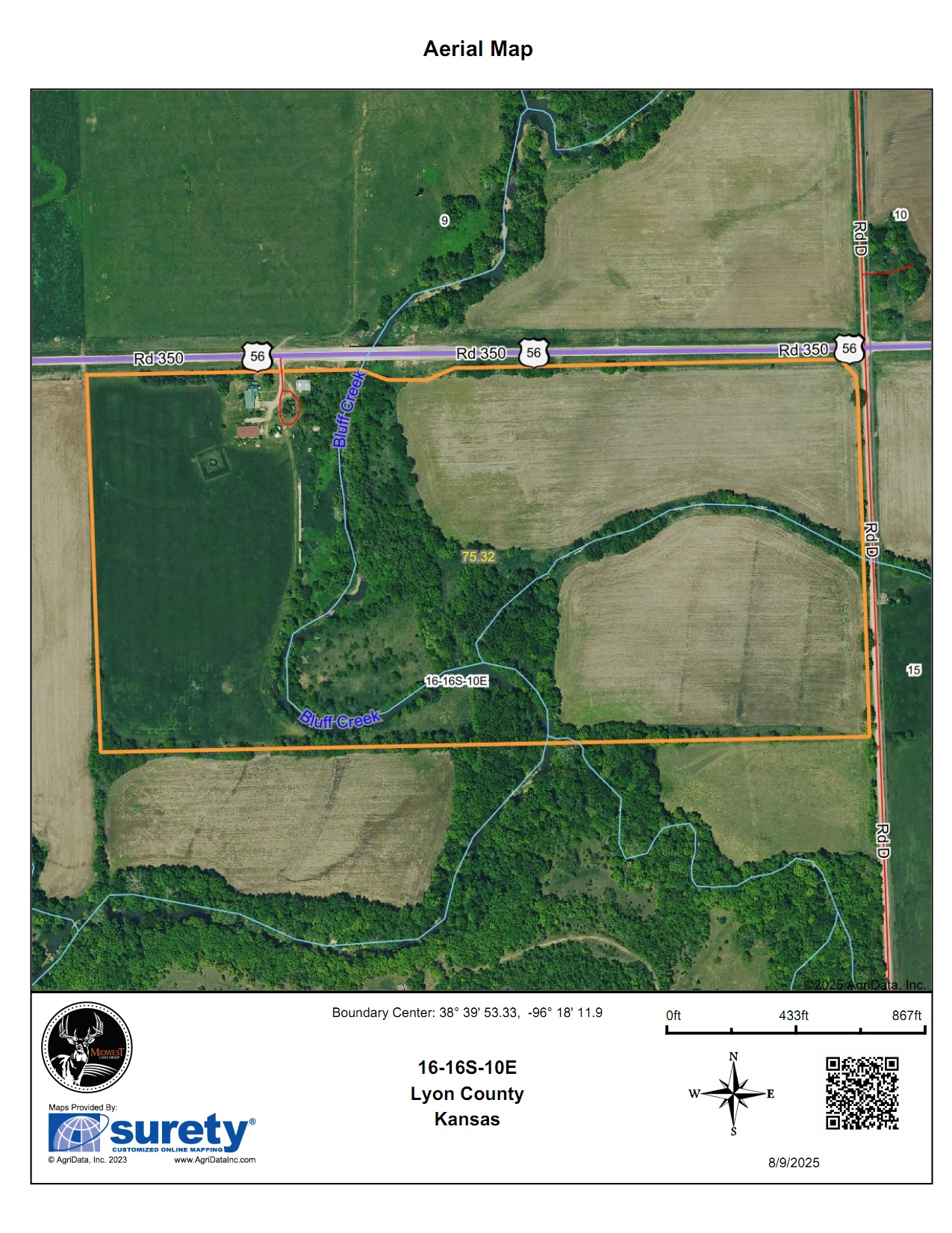 Productive Cropland and Recreational Farm with Residence