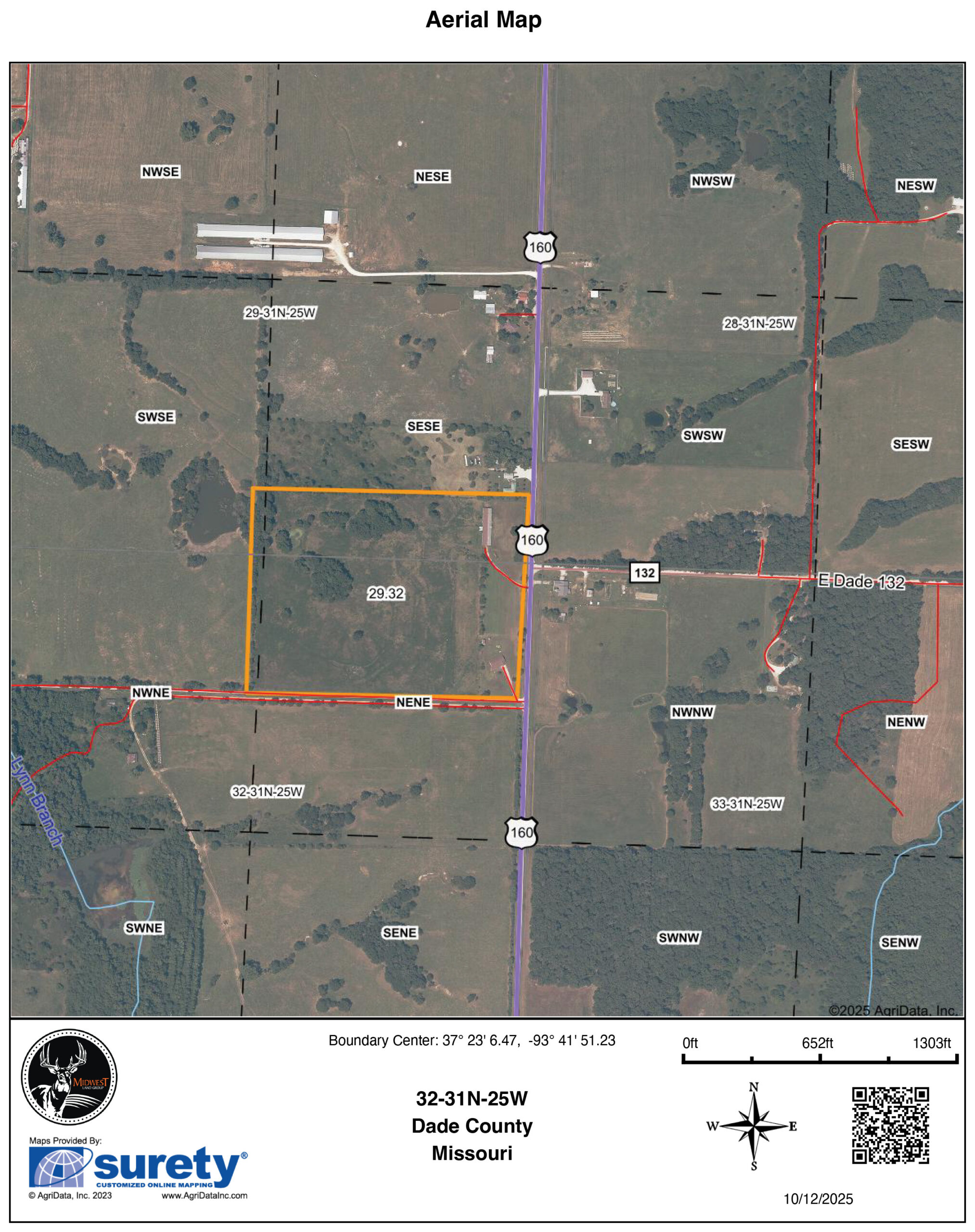 Dade County Hobby Farm Opportunity on 29.7 +/- Acres