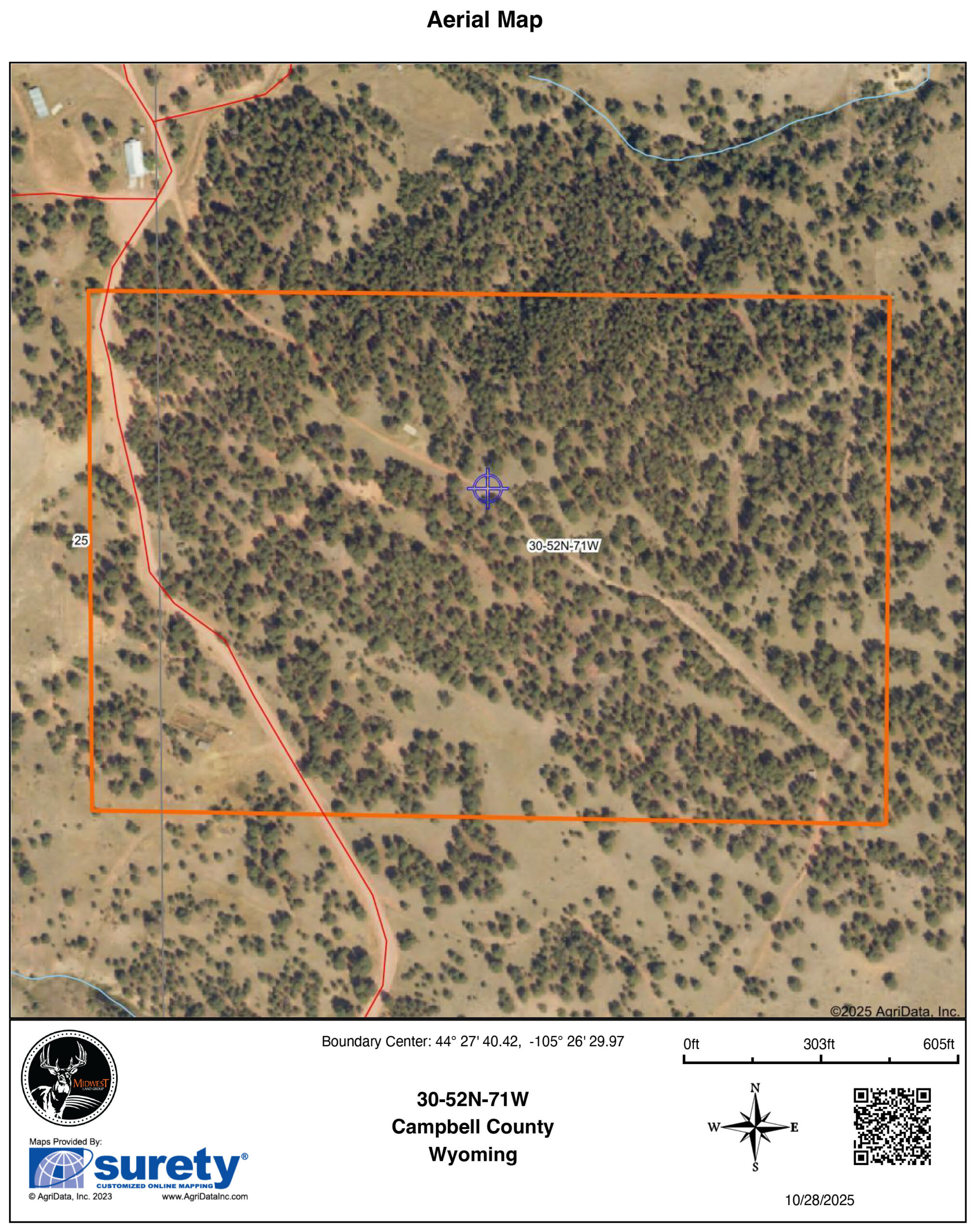 45 +/- Acre Timbered Ridge Build-Site - Broad Axe Tract A3