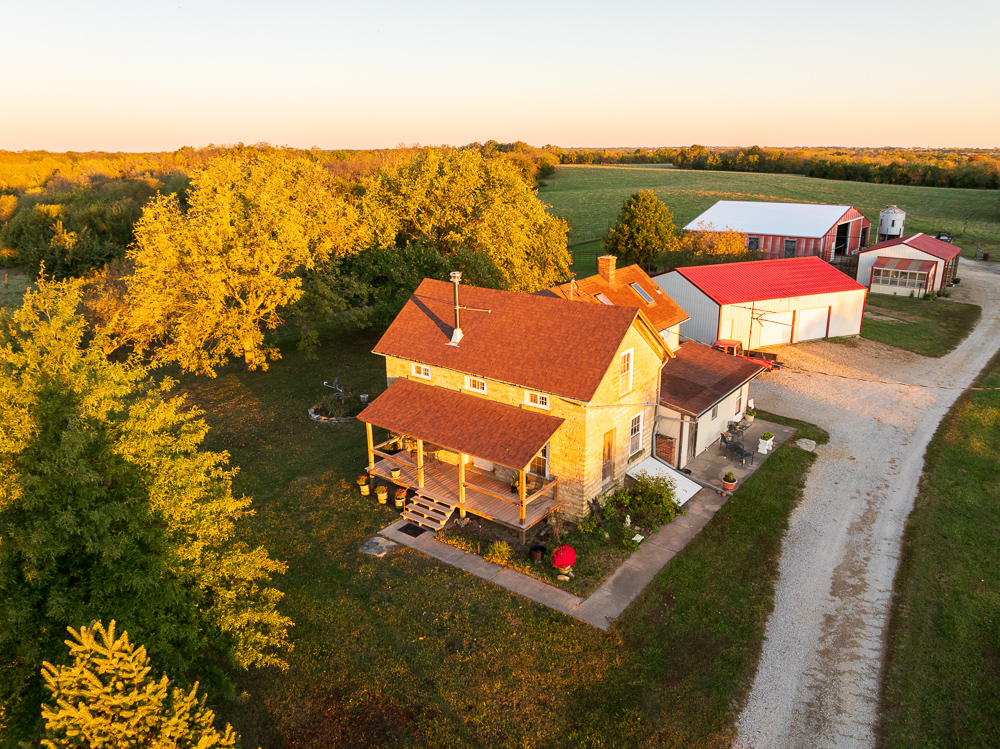 Stunning Hunting Acreage with Rustic Limestone Home