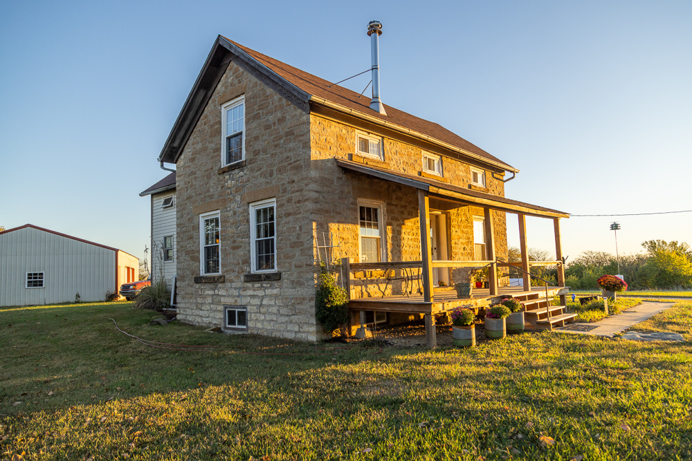 Stunning Hunting Acreage with Rustic Limestone Home