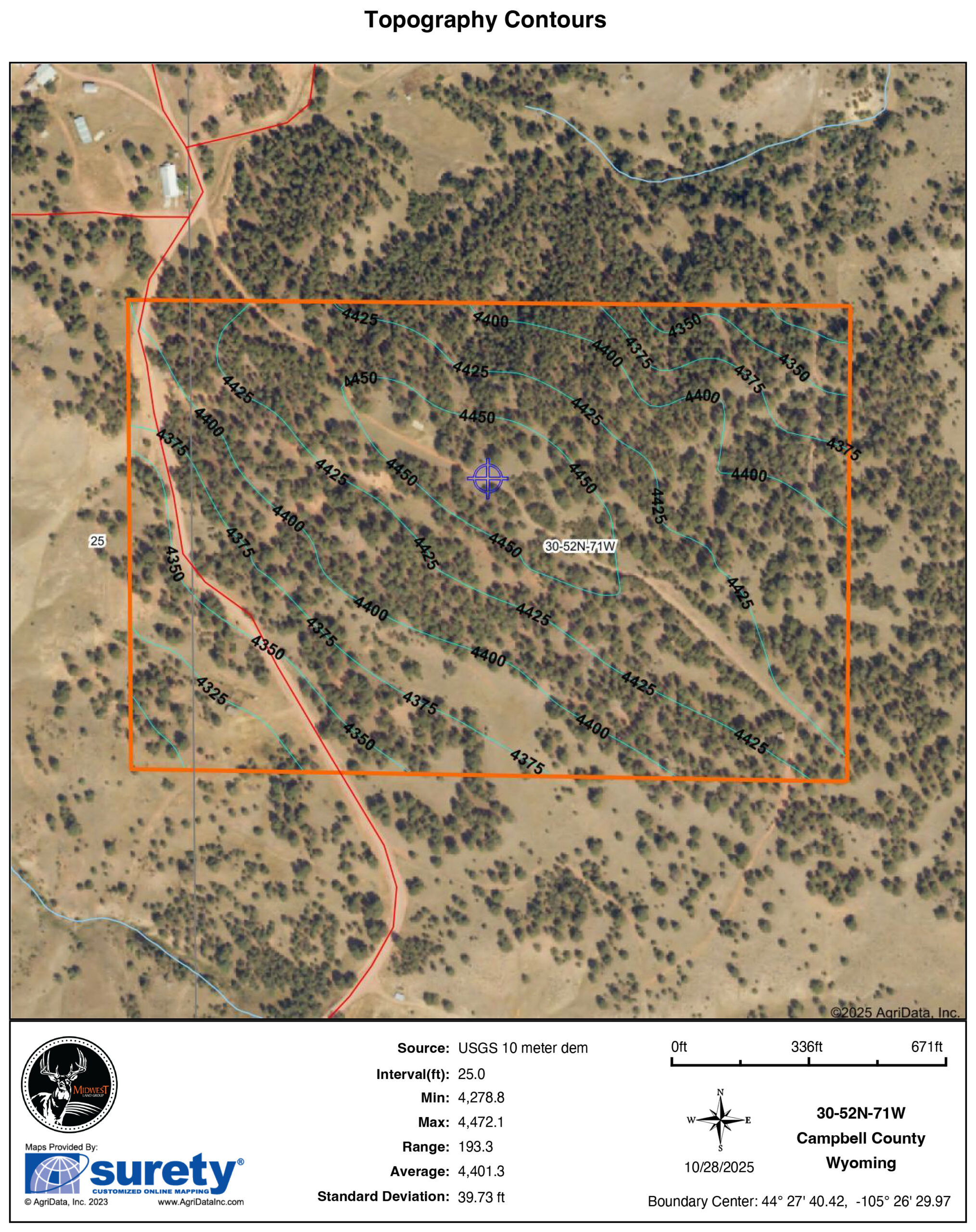 45 +/- Acre Timbered Ridge Build-Site - Broad Axe Tract A3